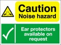 Caution noise hazard Ear protectors available on request