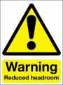 Warning reduced headroom