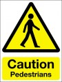 Caution pedestrians