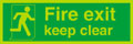 NG Fire exit Keep clear