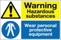 Warning hazardous substances...