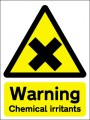 Warning chemical irritants