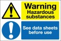 Copy of Warning hazardous substances See data sheets before use