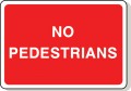 No pedestrians..