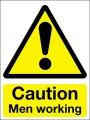 Caution men working