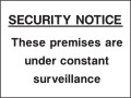  Security Notice These premises...