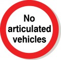 No articulated vehicles