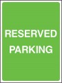 Reserved parking..