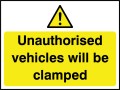 Unauthorised vehicles will be clamped