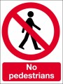 No pedestrians.