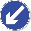 Keep left