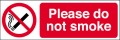 Please do not smoke.