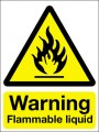 Warning flammable liquid