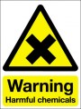 Warning harmful chemicals.
