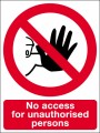 No access for unauthorised persons