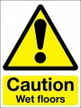 Caution wet floors