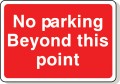 No parking beyond this point