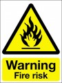 Warning fire risk