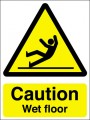 Caution wet floor