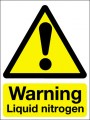 Warning liquid nitrogen