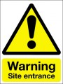Warning site entrance