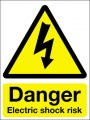 Danger electric shock risk.