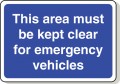 This area must be kept clear...