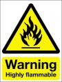 Warning highly flammable