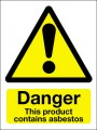 Danger this product contains asbestos