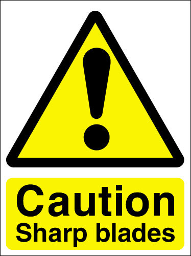 caution sharp
