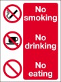 No smoking No drinknig No eating