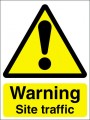 Warning site traffic
