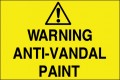 Warning anti-vandal paint