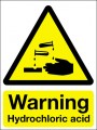 Warning hydrochloric acid