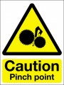 Caution pinch point