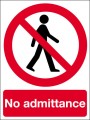 No admittance.