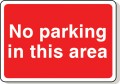 No parking in this area