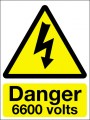 Danger 6600 volts