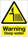 Warning deep water
