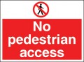 No pedestrian access