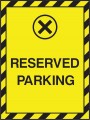 Reserved parking.