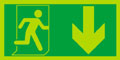 NG Running man Arrow down