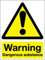 Warning dangerous substances