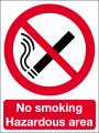 No smoking hazardous area