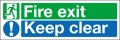 Fire exit Keep clear