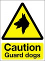 Caution guard dogs