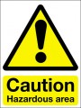 Caution hazardous area