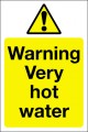 Warning very hot water