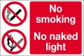 No smoking No naked lights