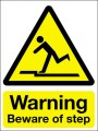 Warning beware of step